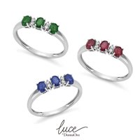 Anello Donna Oro Donna Luce in Oro Smeraldo DHAE9619.004